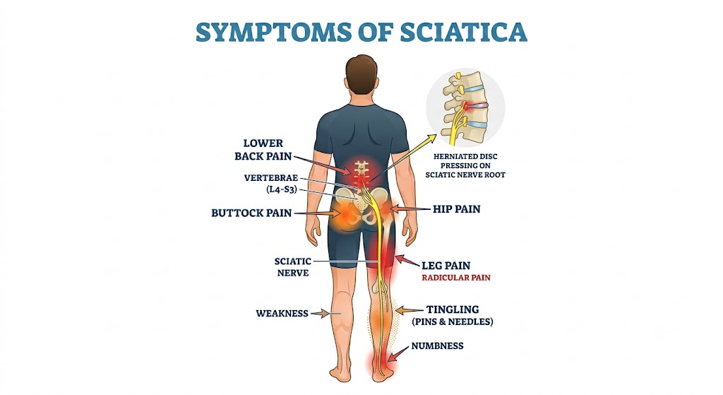 Symptoms of Sciatica